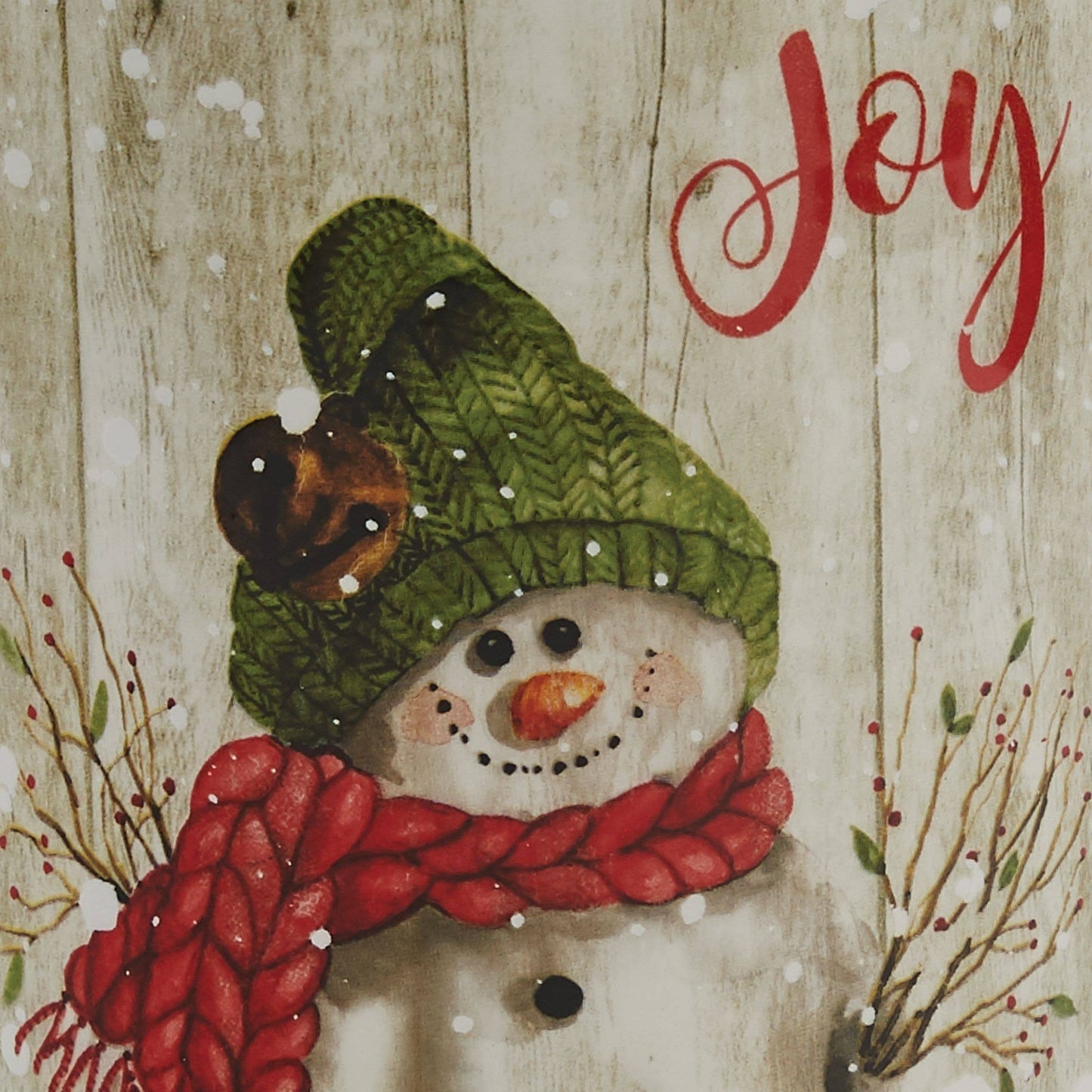 Farmhouse Snowman Utensil Crock