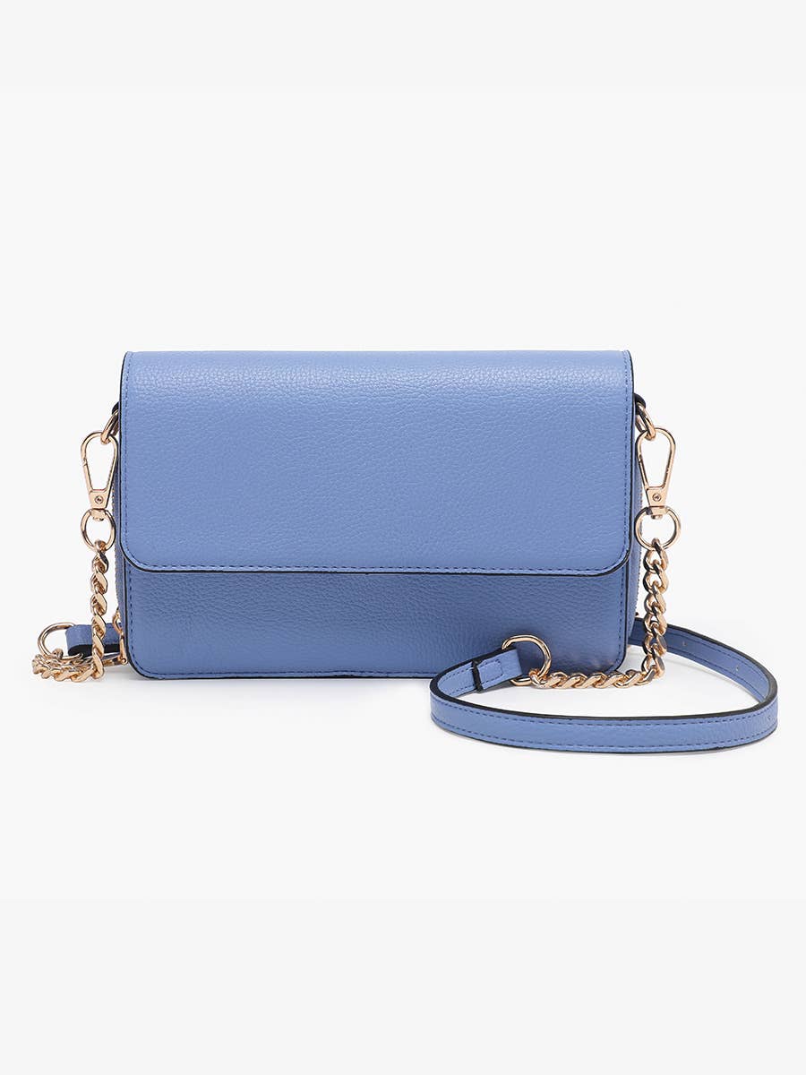 M2589 Lauryn Flapover Crossbody w/ Chain Strap