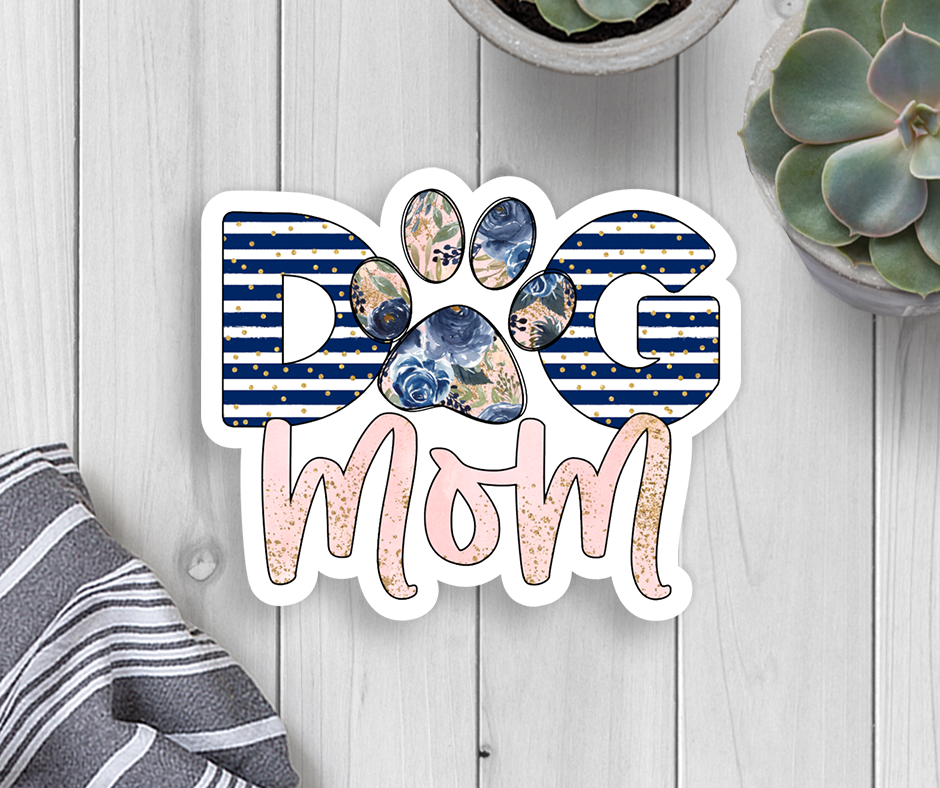 Dog Mom Vinyl Sticker