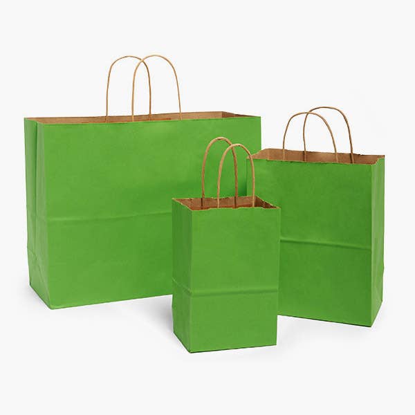 Recycled Kraft Color Paper Retail Shopping Bags