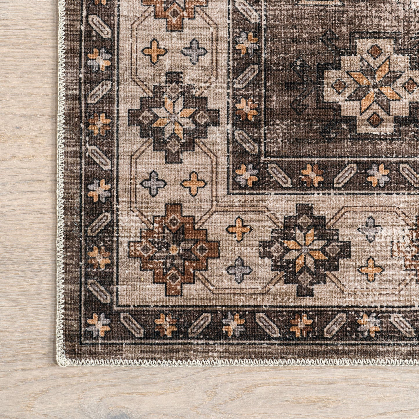 Lauren Liess Barbary Distressed Machine Washable Area Rug