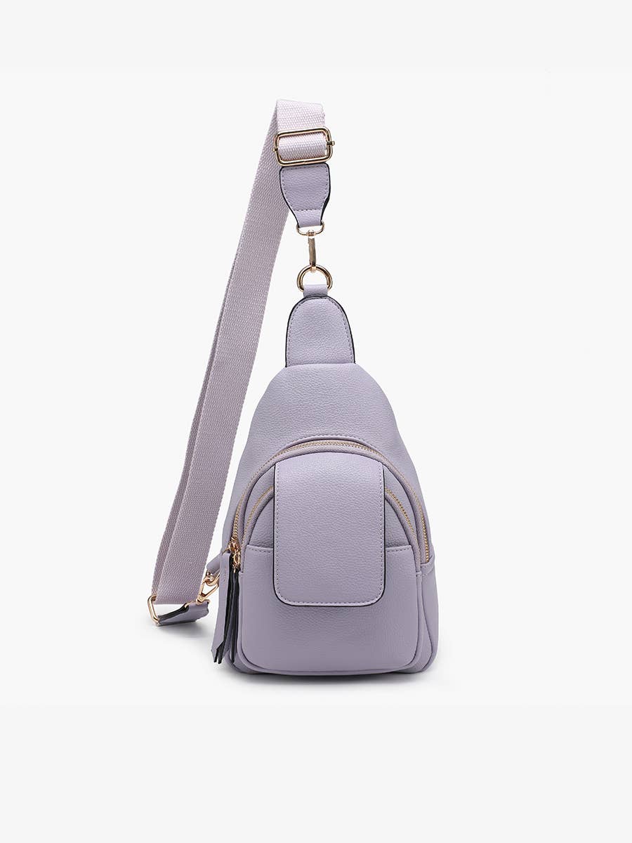 M2532 Sophia Sling Bag w/ Flapover Pocket