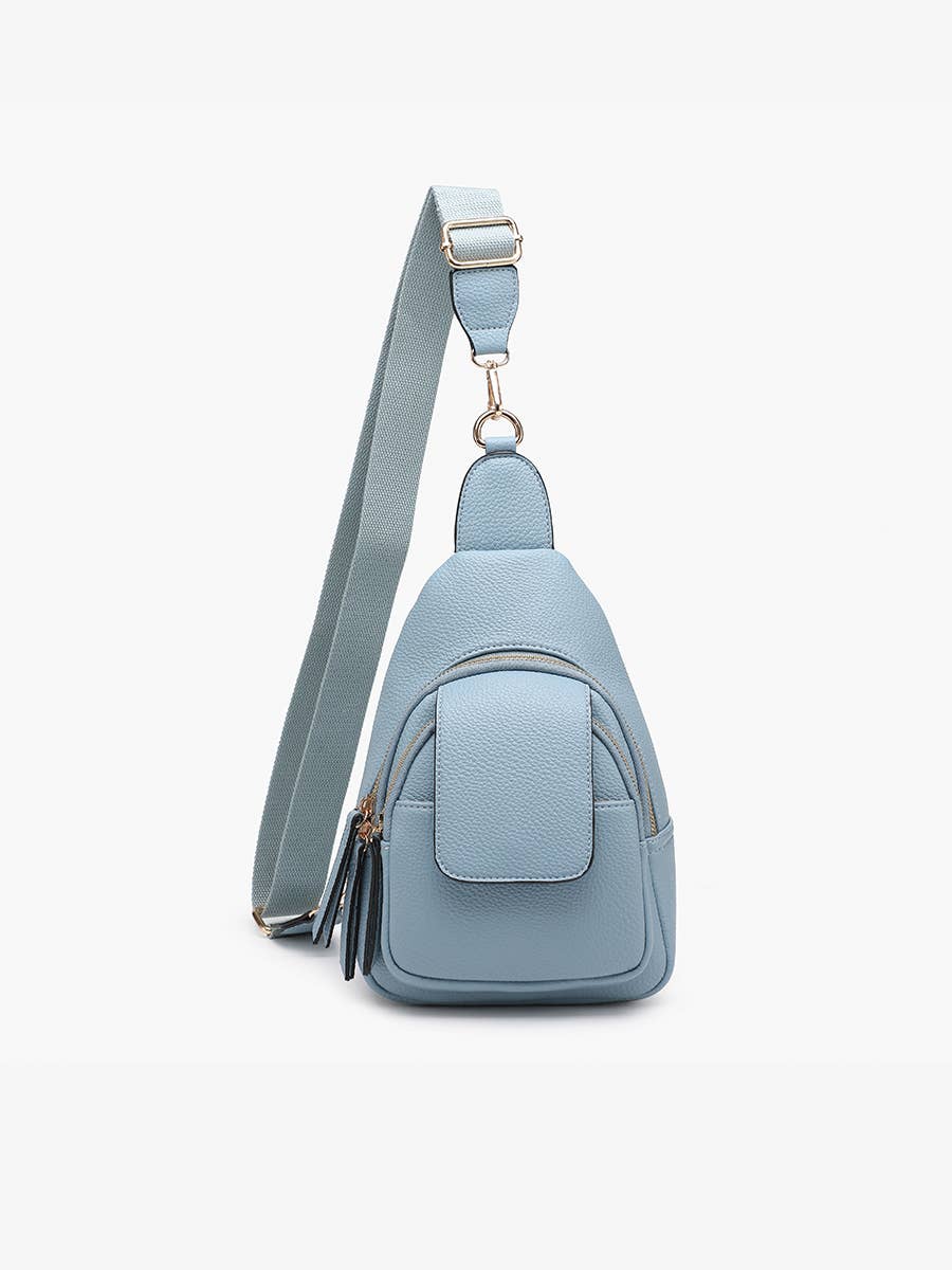 M2532 Sophia Sling Bag w/ Flapover Pocket