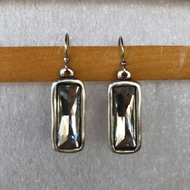 Luminous Rectangular Earrings