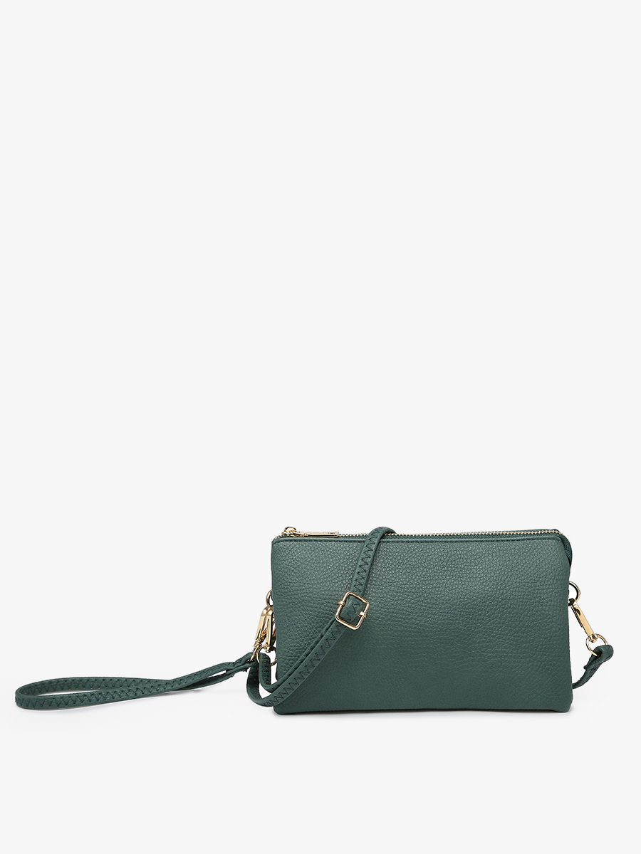 M013 Riley Monogrammable 3 Compartment Crossbody/Wristlet