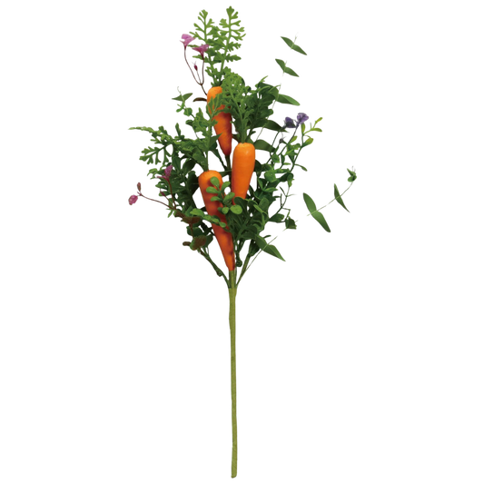 Transpac Carrot Floral Pick Easter Home Décor