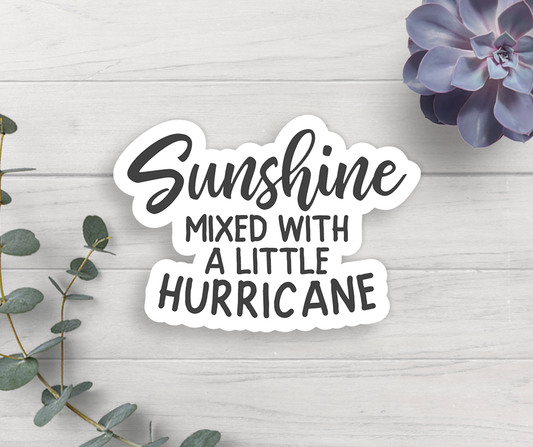 Sunshine Hurricane Vinyl Sticker