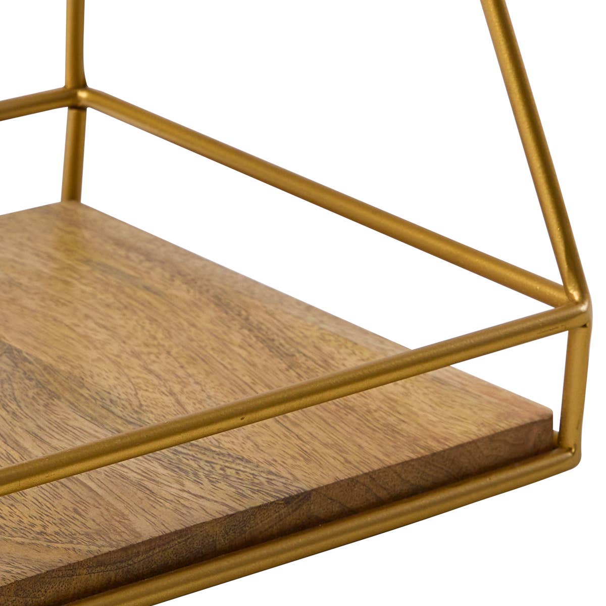 Wood/Gold 2 Tier Organizer