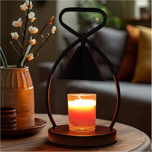 Decorative Candle Warmer Lantern with Dimmable Light