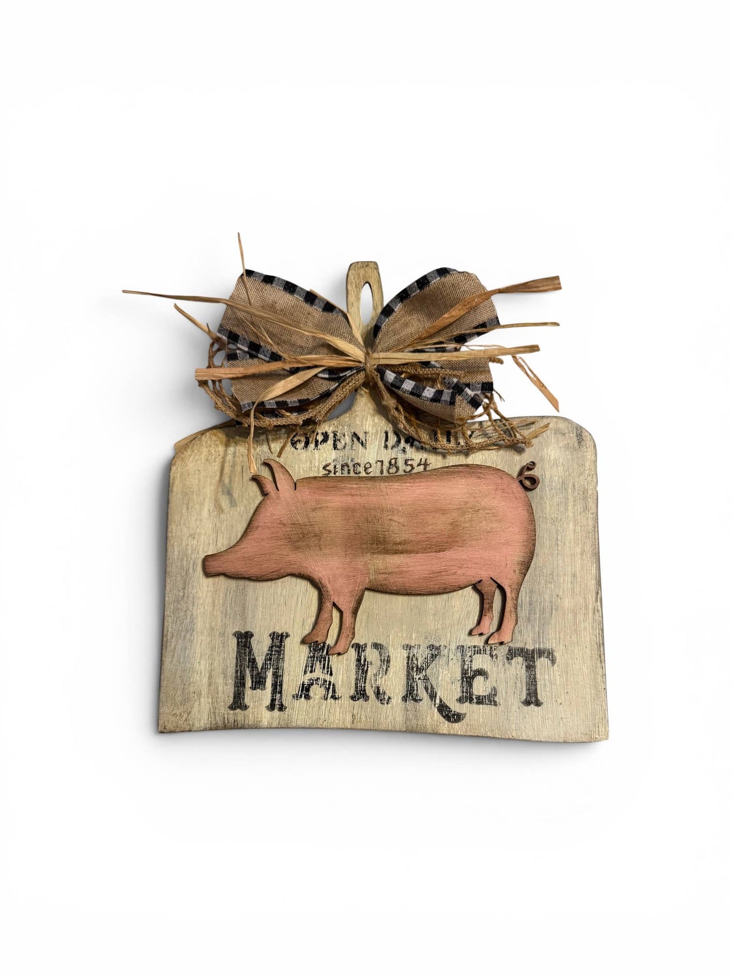 Pig Market Wall Sign | Rustic Farmhouse Decor