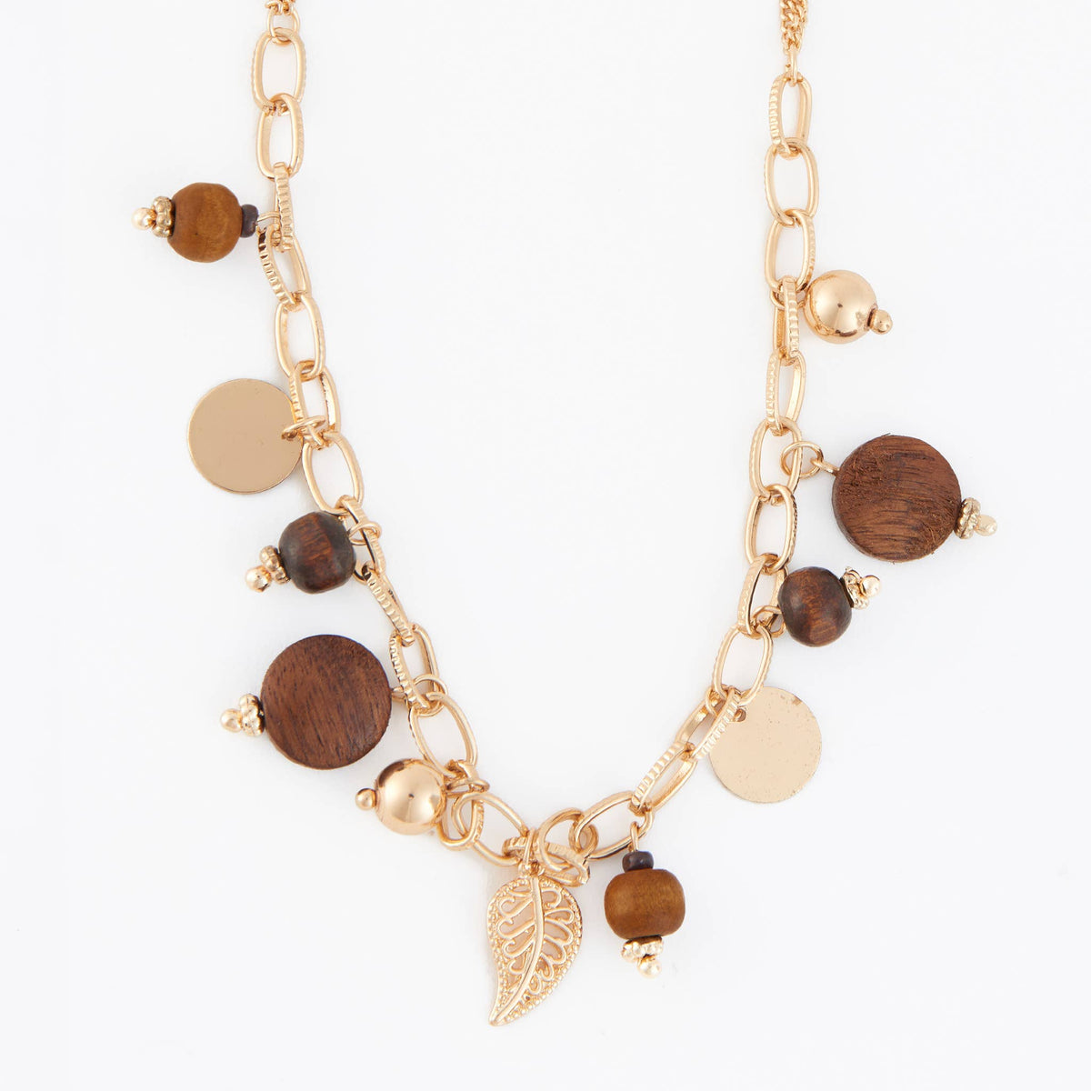 Charm Necklace 17" Collar Multi Pendant Layered Statement