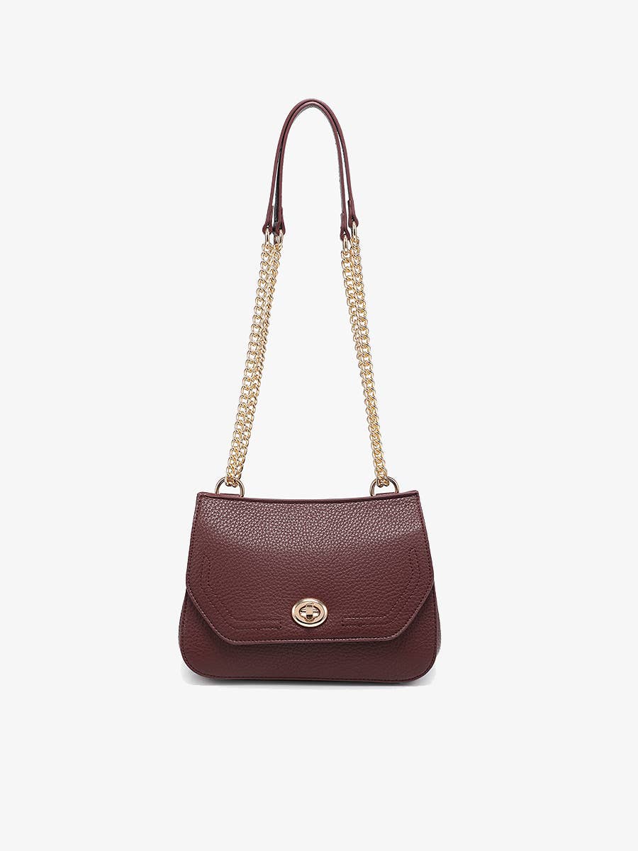 M2767 Lottie Twist Lock Crossbody Bag w/ Chain Strap