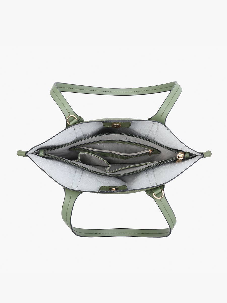 M2527 Micah Whipstitch 3-Compartment Tote
