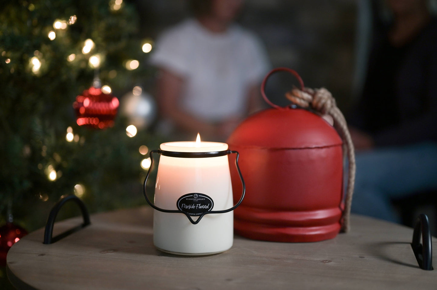 22 oz Butter Jar Candle: Fireside Flannel