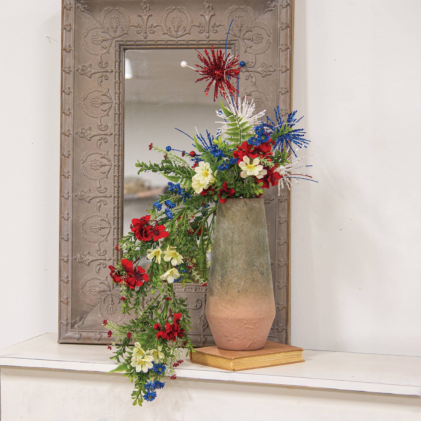 Firework Blooms & Berries Spray - 30"H