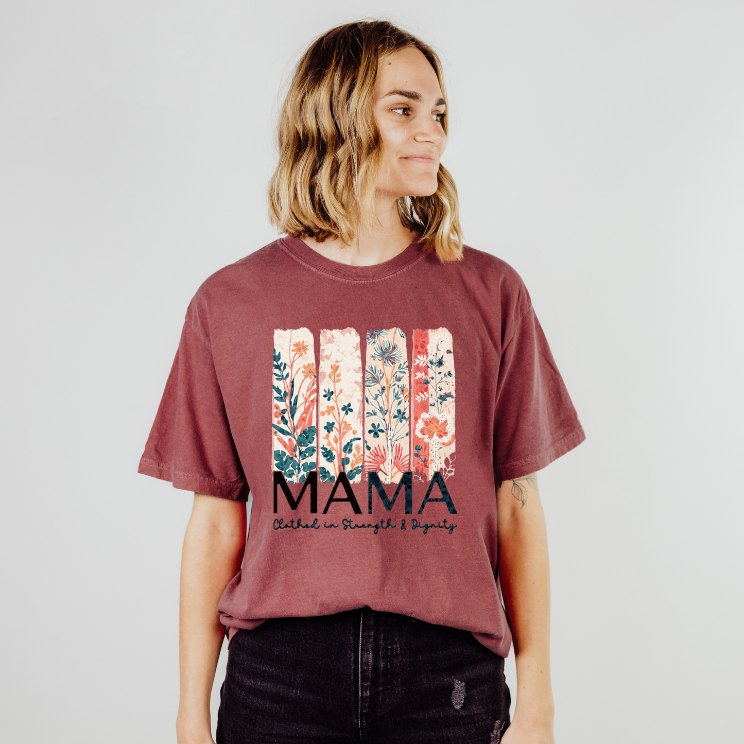 Proverbs 31 Mama Comfort Color Christian Mother's Day Tshirt