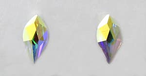 48 pr. Small Crystal Post Earring Assortment