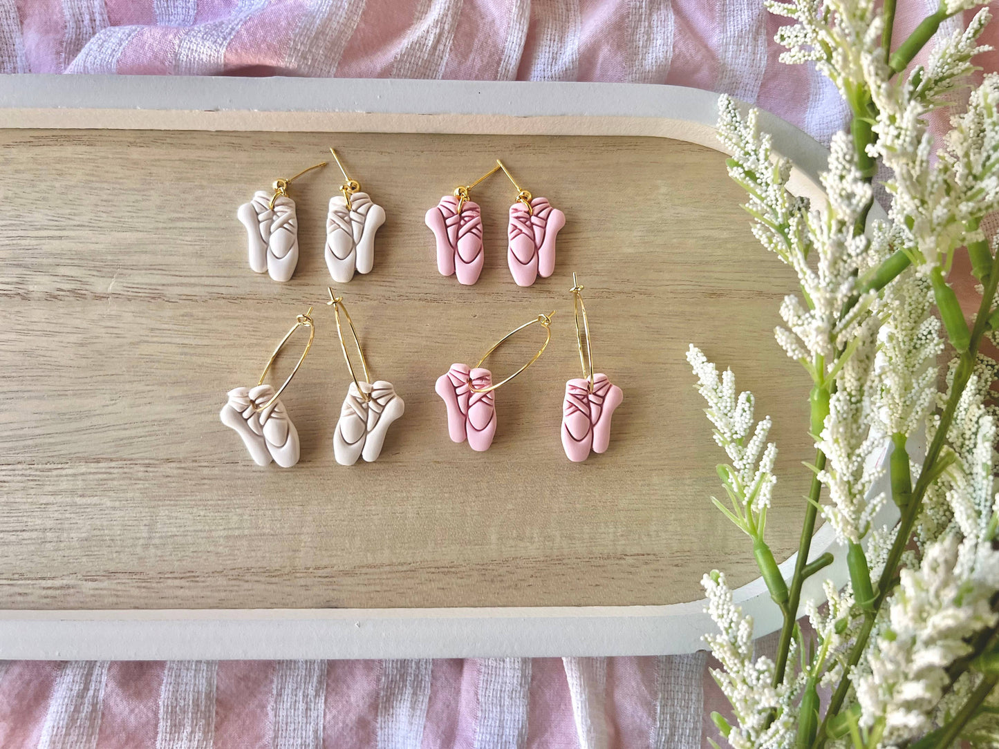 Ballet Slipper Earrings, Ballet Earrings