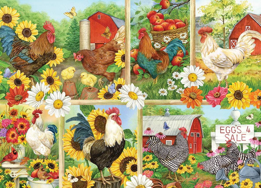 Cockadoodledoo 500-Piece Cobble Hill Puzzle