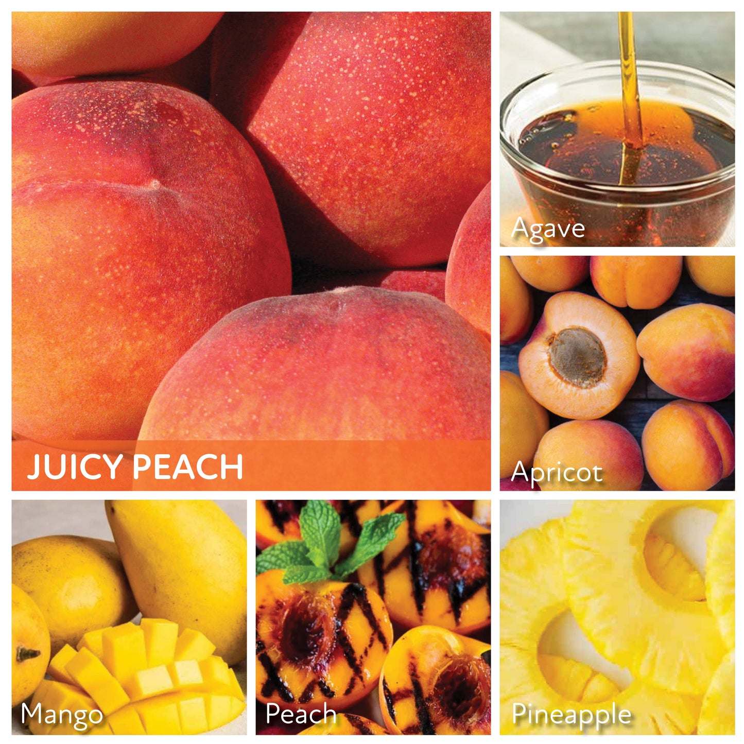 Juicy Peach – 34oz Summer Strong Scented Gift Jar Candle