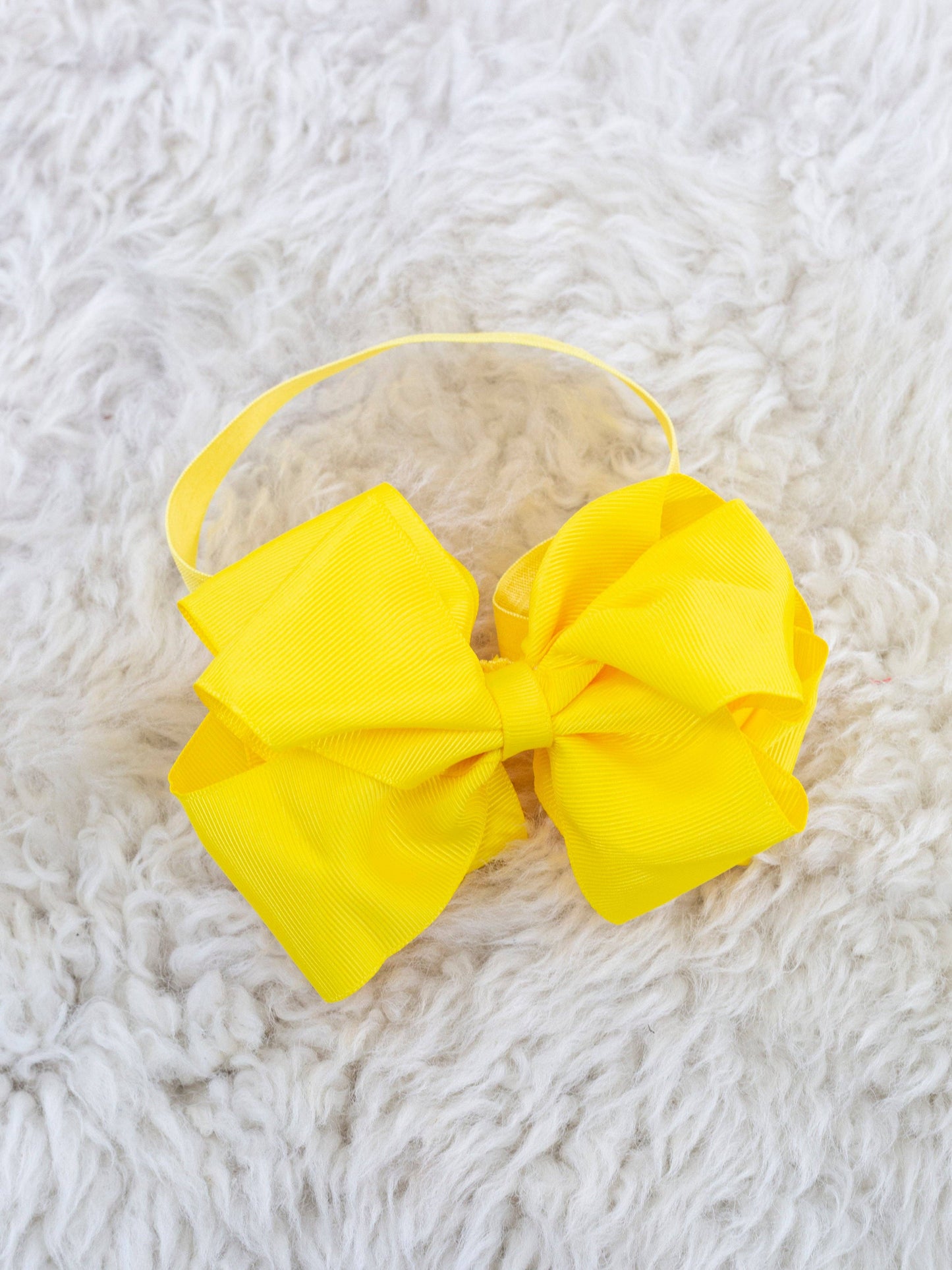 Double Layer Bow Headband 5 Inch - 29 Colors Available