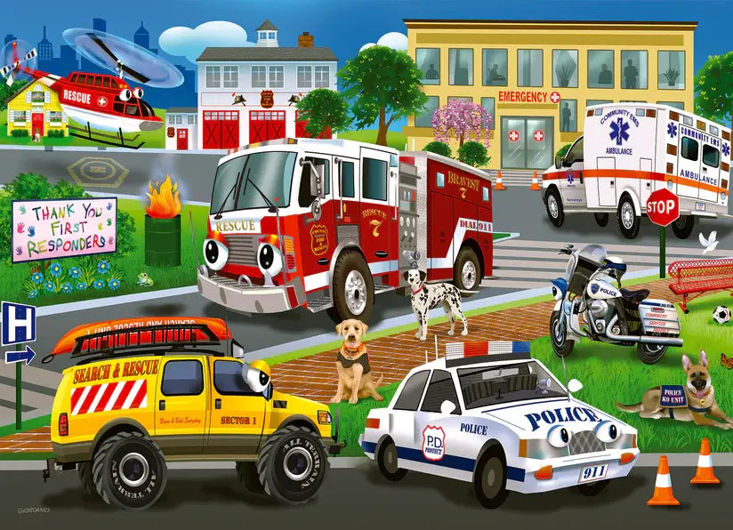 Emergency Response (Tray) 35-Piece Cobble Hill Puzzle