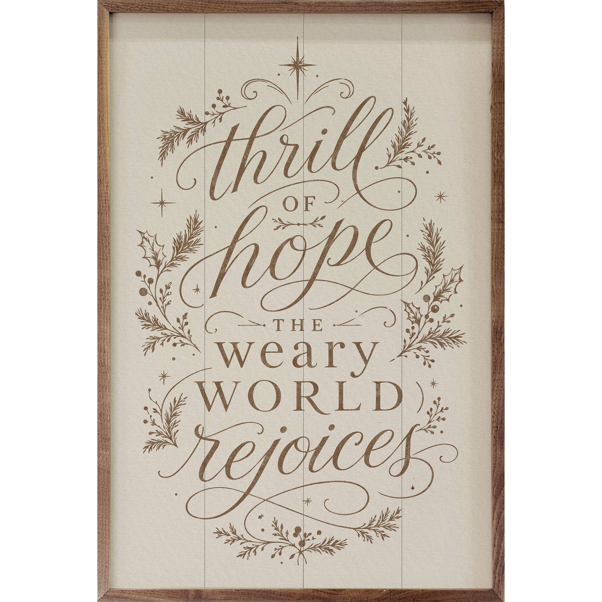 A Thrill Of Hope Typography