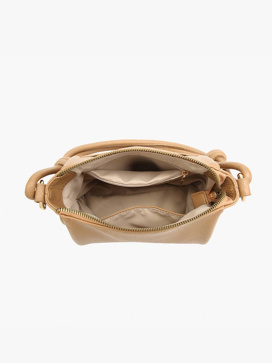 JN2651 Chicago Knotted Shoulder Bag w/ Long Strap