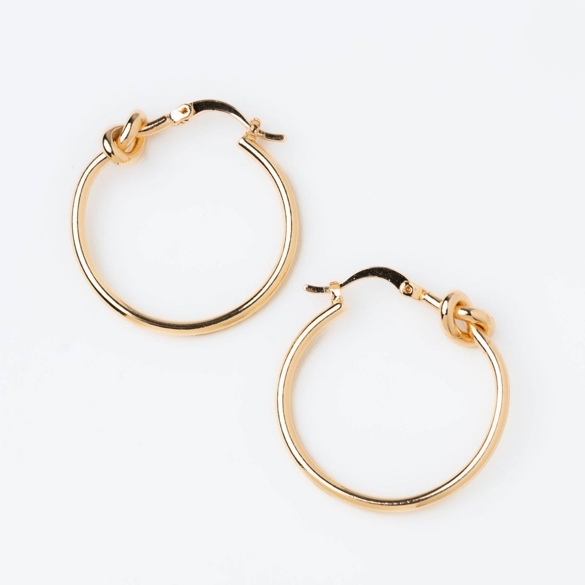 Hoop Earrings Classic Knotted Nickel-Free Jewelry