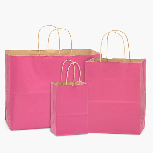Recycled Kraft Color Paper Retail Shopping Bags