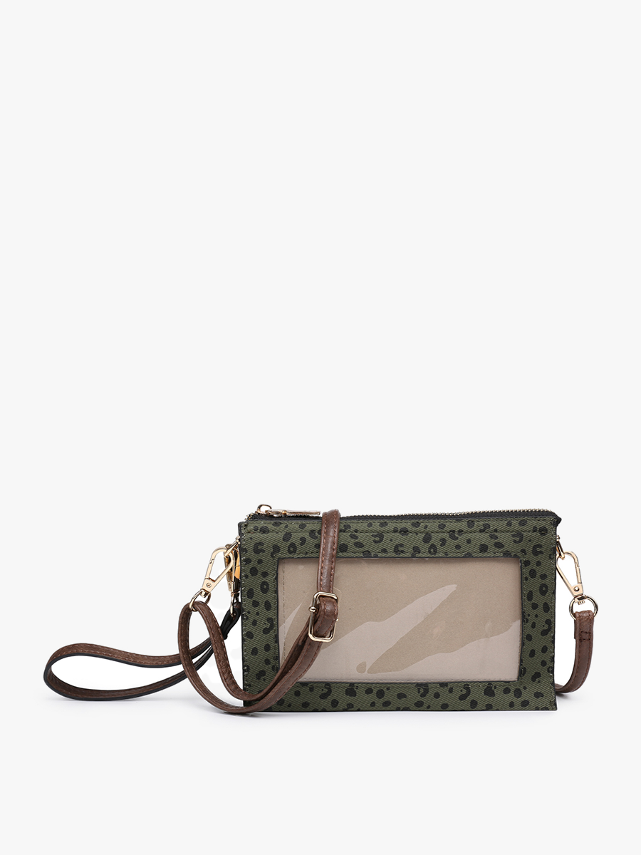 M2002 Maeve 3 Compartment Crossbody w/ Clear Window