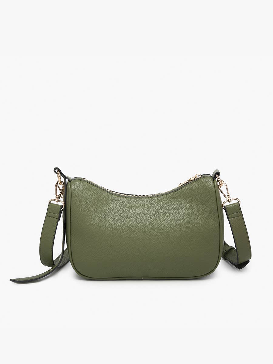 M2623 Artemis Paneled Crossbody w/ Stud Details