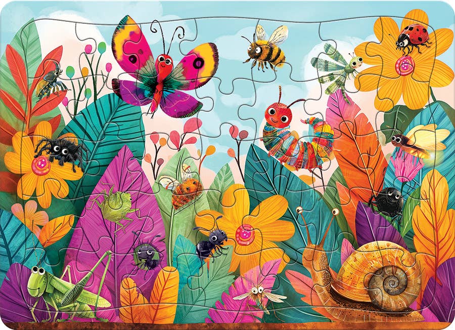 Bugs and Blossoms (Tray) 35pc puzzle