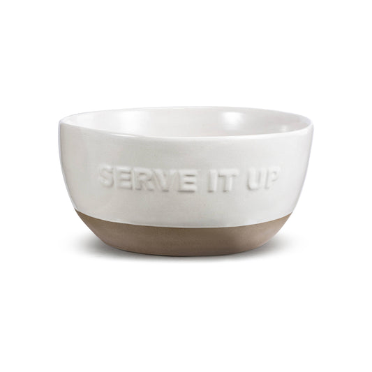 White Serve It Up Serving Bowl
