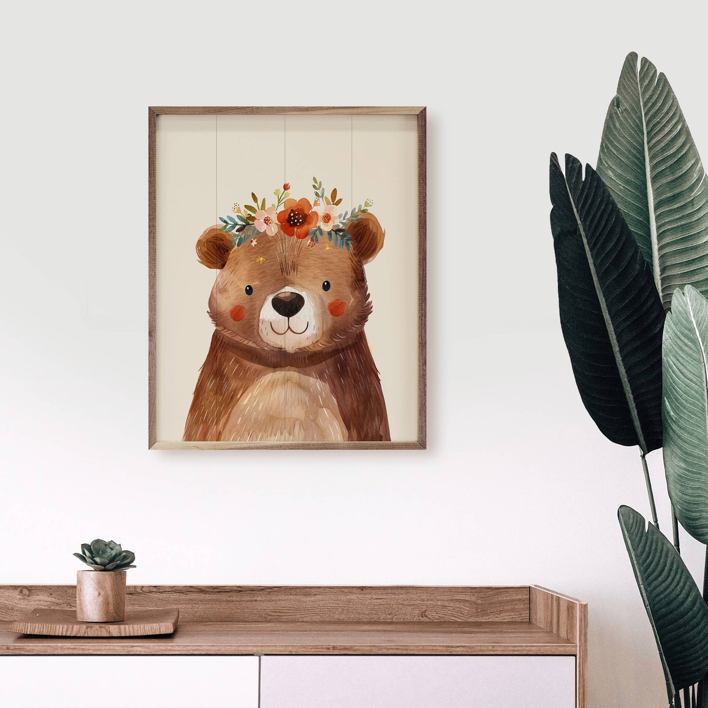 Boho Woodland Bear