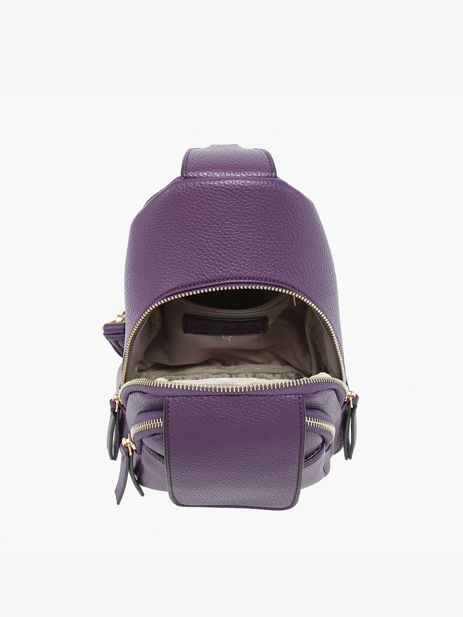 M2532 Sophia Sling Bag w/ Flapover Pocket