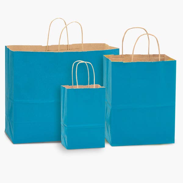 Recycled Kraft Color Paper Retail Shopping Bags