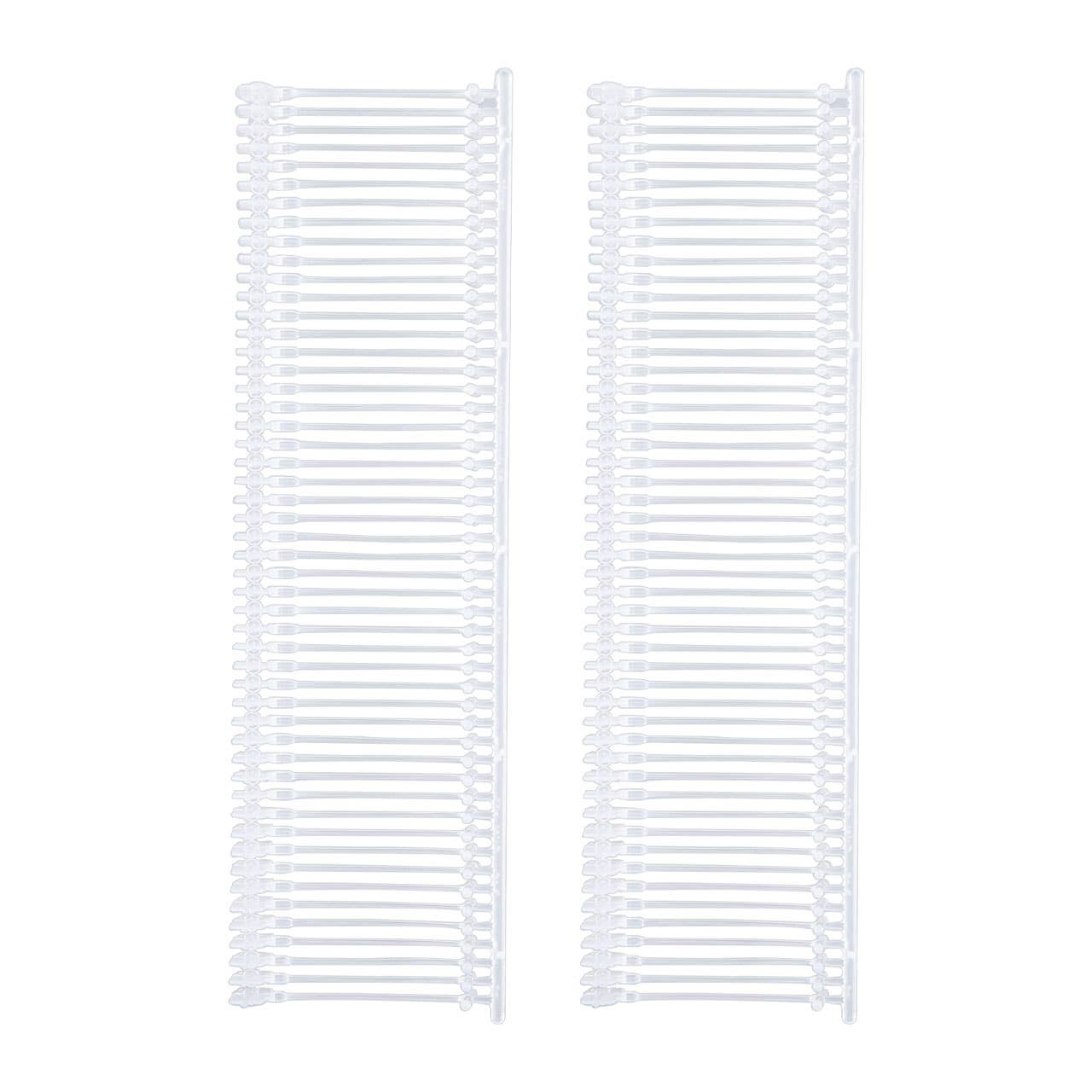 1" Clear Fine Fabric Tagging Fasteners - Carton of 5000