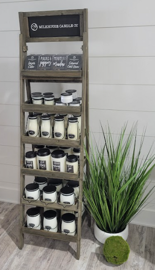 Retail Ladder Display Shelf