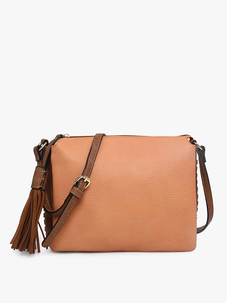 M1918 Sabrina 2 Tone Crossbody w/ 3 Compartments