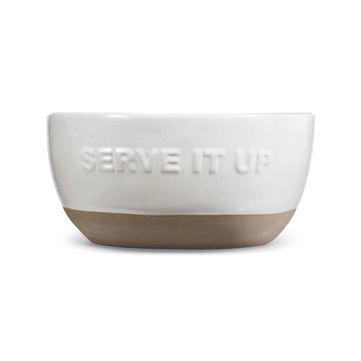 White Serve It Up Serving Bowl