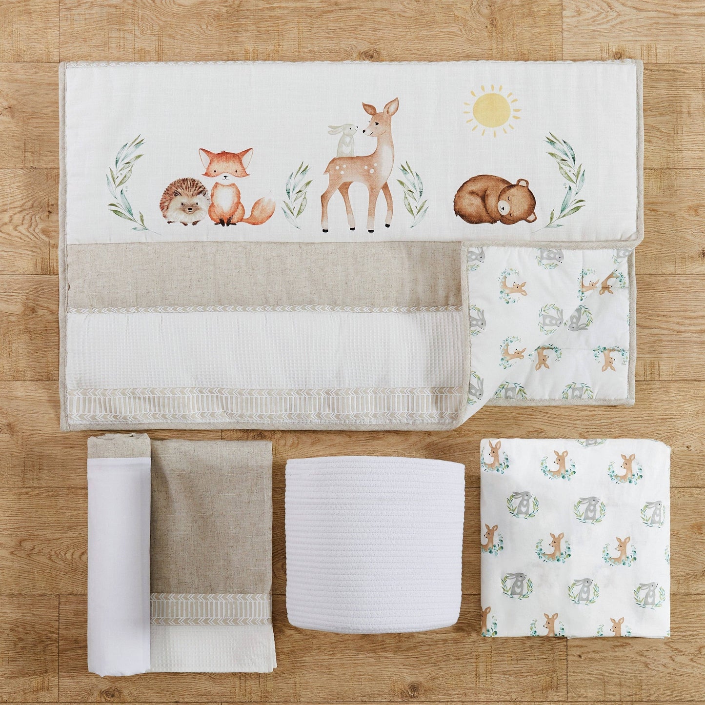 Woodland Pals 5PC Crib Bedding Set