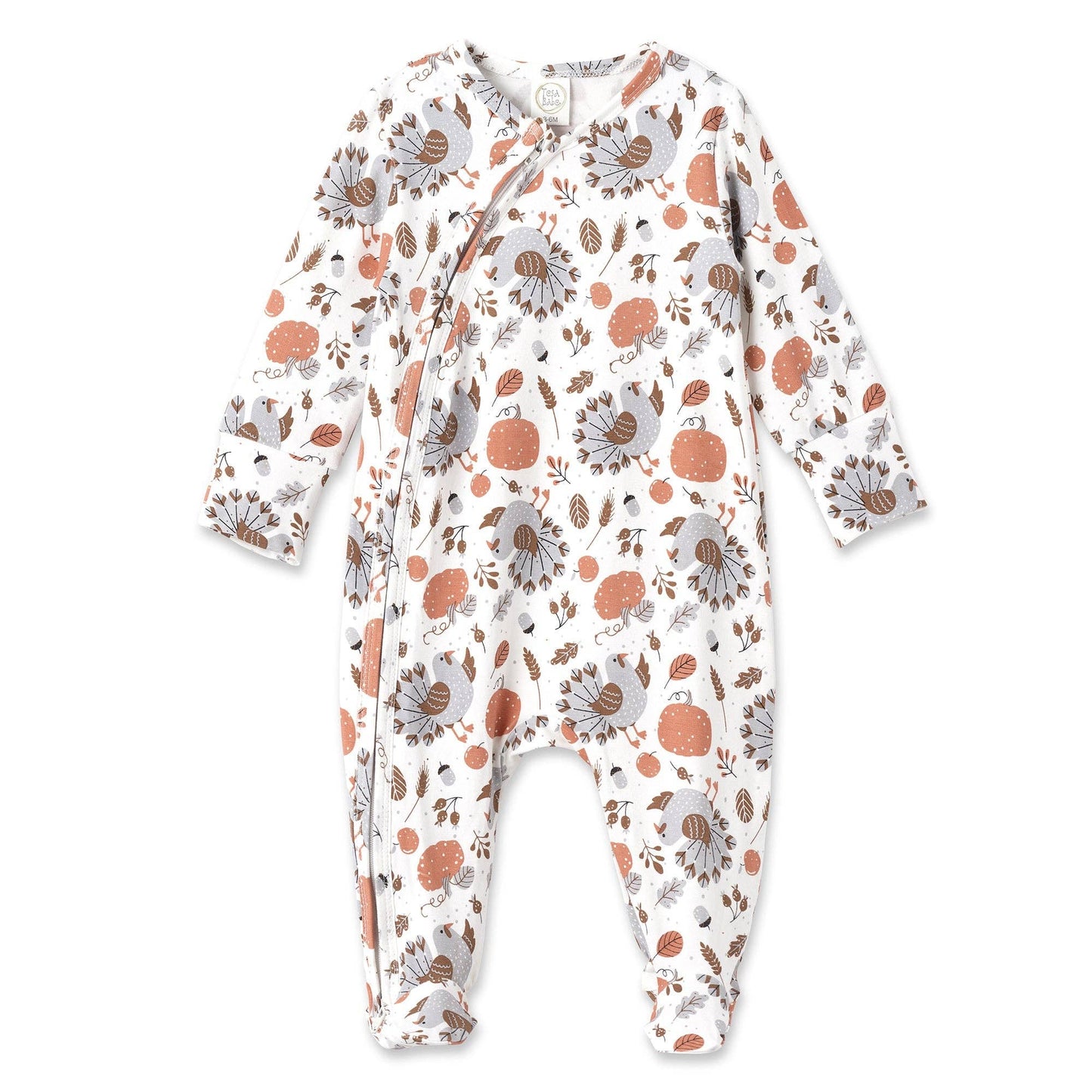 Baby Thanksgiving Zipper Romper – Bamboo Cotton Blend