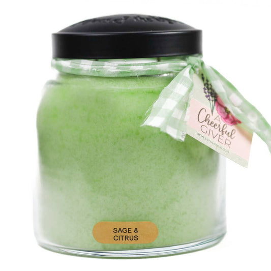 Sage & Citrus – 34oz Strong Scented Gift Jar Candle
