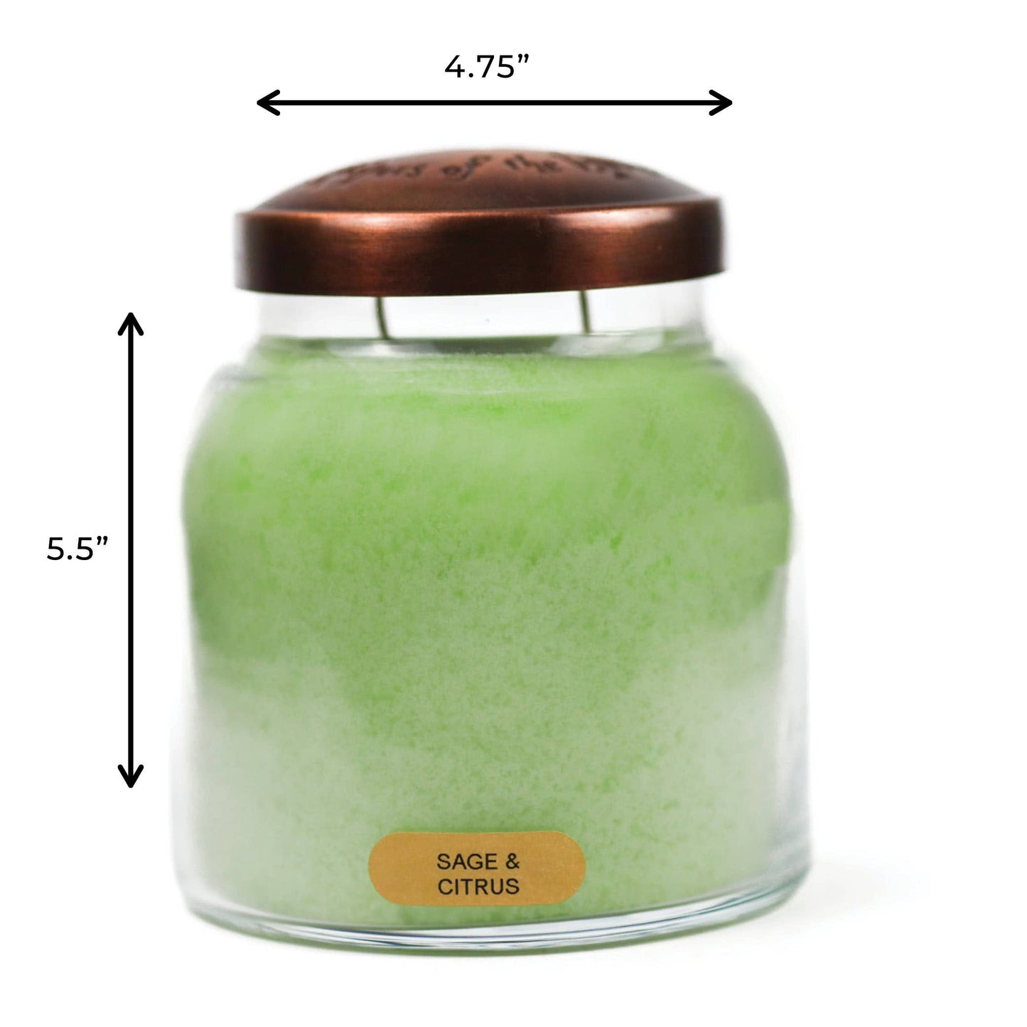 Sage & Citrus – 34oz Strong Scented Gift Jar Candle