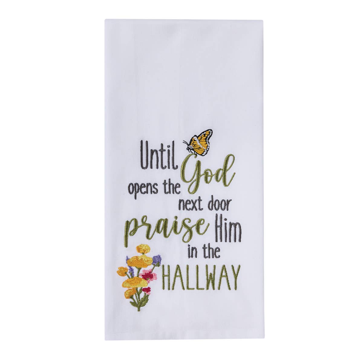 Praise Him Decorative Dishtowel