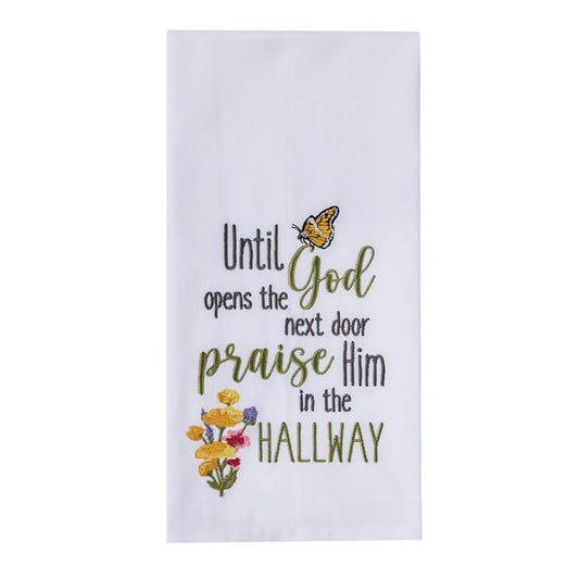 Praise Him Decorative Dishtowel