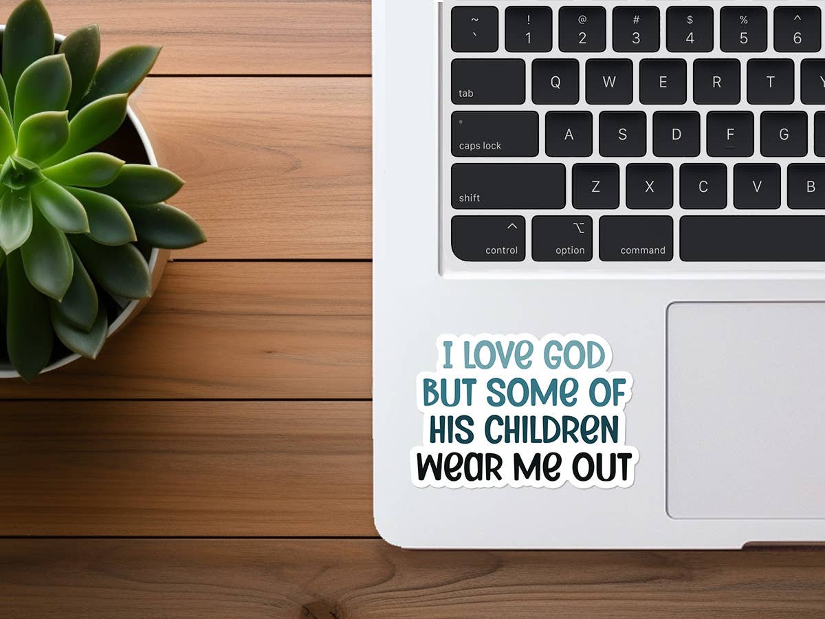 I Love God But Some of His Children -Funny Christian Sticker
