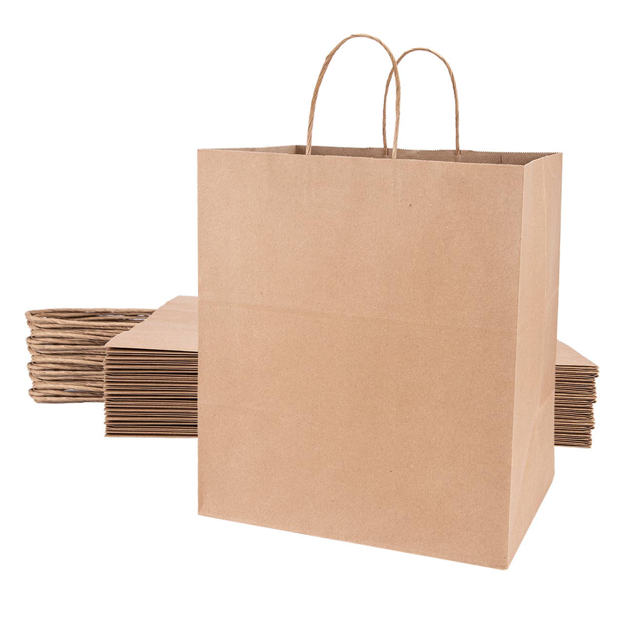 Kraft Paper Restaurant Take Out Bags - Case of 200