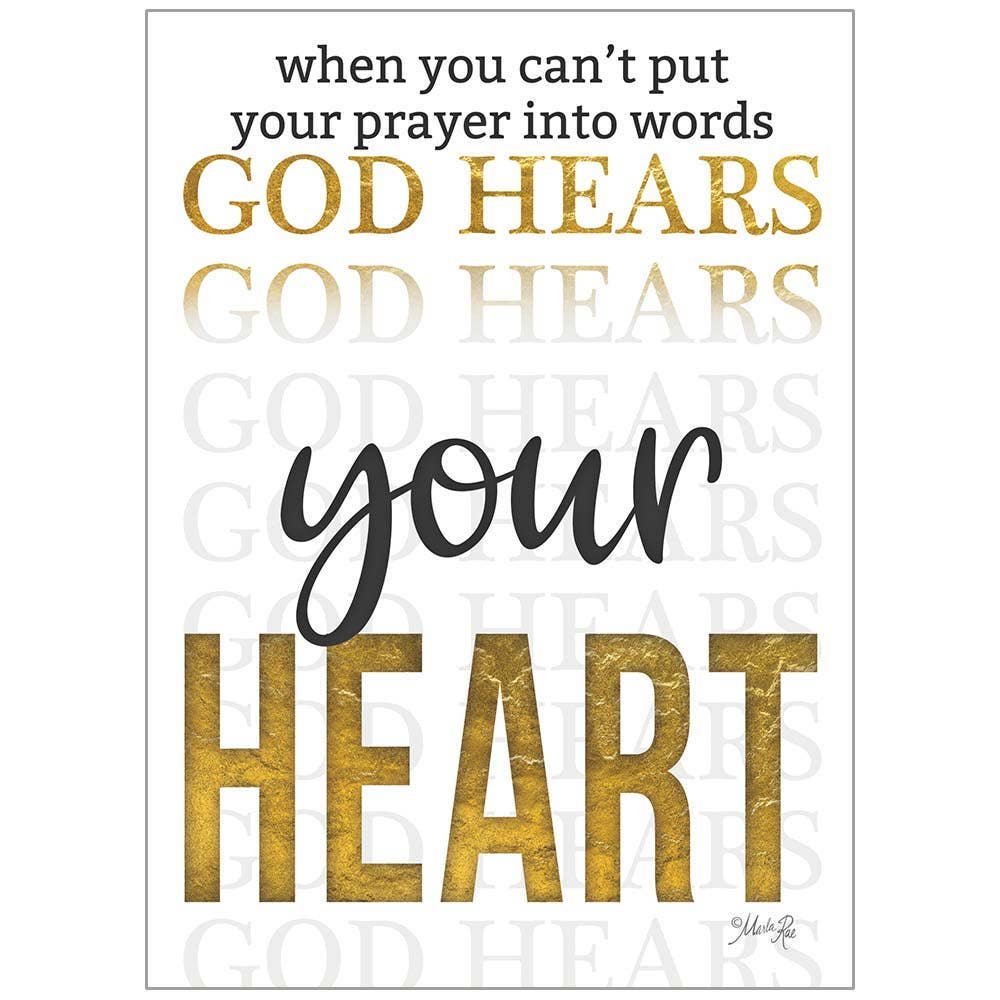 God Hears - Faith Encouragement Card